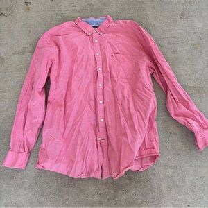 Tommy Hilfiger Men's Casual Pink Button-Down Shirt